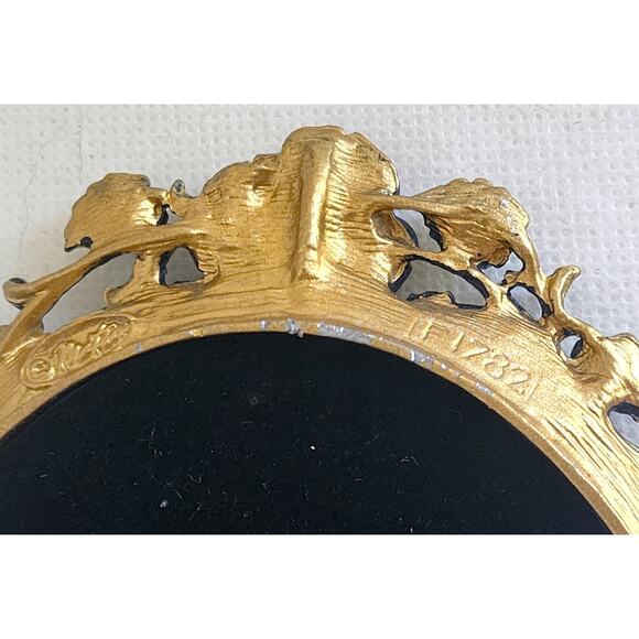 PICTURE FRAME-Vintage Matson F1782 Jeweled Roses Oval–PetiCadeau Collection-Rare - Picture 8 of 13